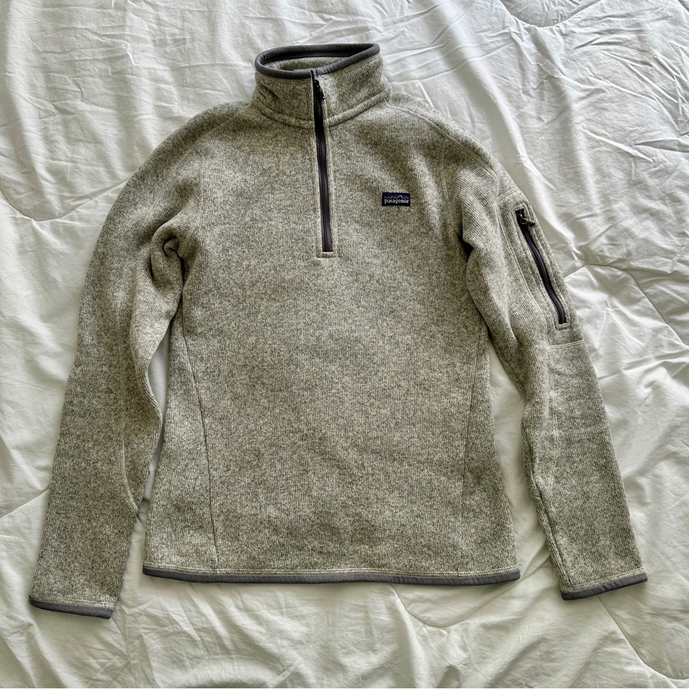Patagonia Women's Better Sweater 1/4 Zip - Heather Grey